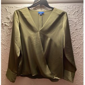 Green Metallic Blouse